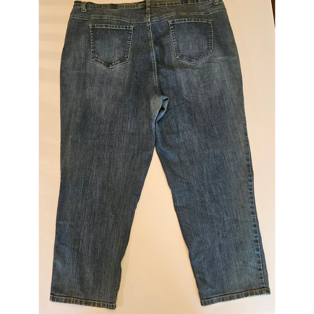 Gloria Vanderbilt Amanda High Rise Tapered Jeans Medium Wash Womens Plus 24W - Picture 2 of 9